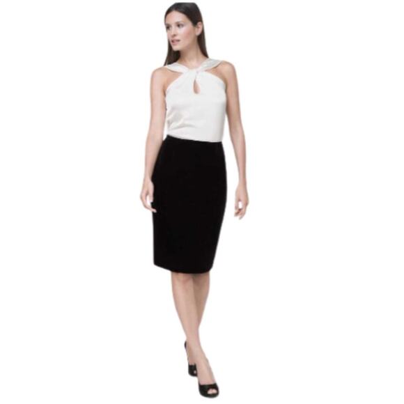 WHITE HOUSE BLACK MARKET Black Velvet Pencil Skirt, 8P, NWOT! - Picture 10 of 10